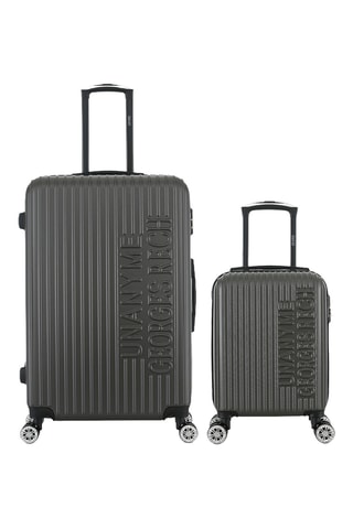 Lowcost Handbagagetrolley en Grote Trolley Venise (XS/L) - 47/76,5 cm - Donkergrijs
