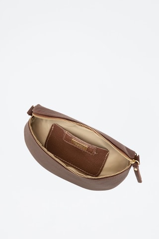 Bandolera de piel Perugino - Dorado y marrón