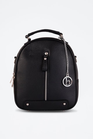 Mochila de piel Cerboli - Negro