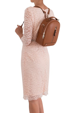 Mochila de piel Cerboli - Marrón