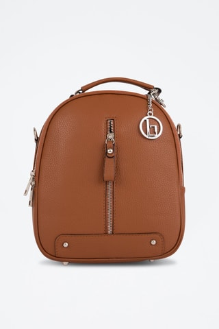Mochila de piel Cerboli - Marrón