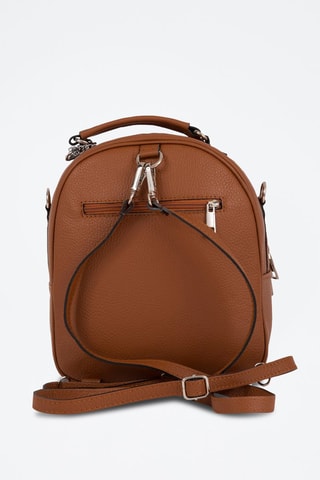 Mochila de piel Cerboli - Marrón