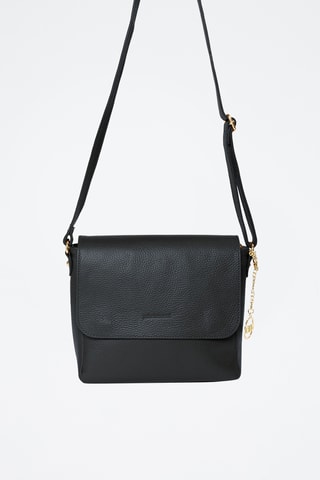 Bandolera de piel Zanzur - Negro