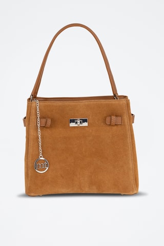 Bolso de piel Terraggio - Marrón