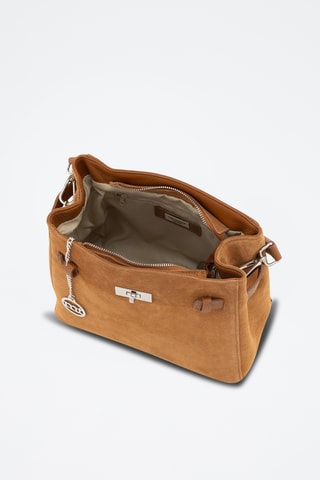 Bolso de piel Terraggio - Marrón
