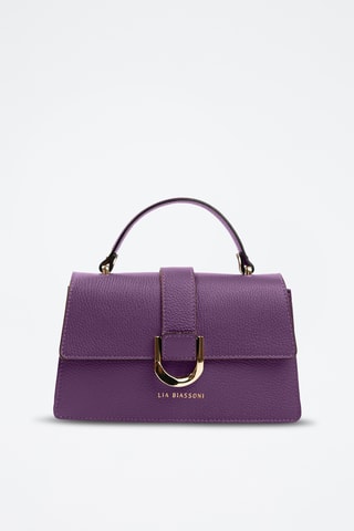 Borsa a mano in pelle Archiano - Viola