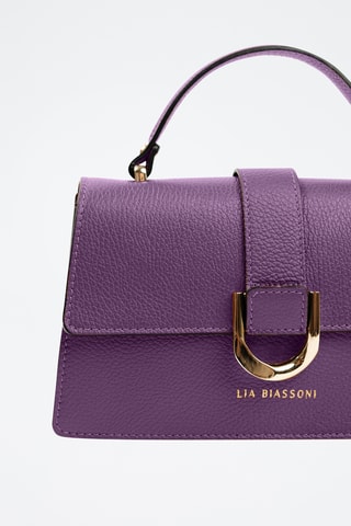 Borsa a mano in pelle Archiano - Viola