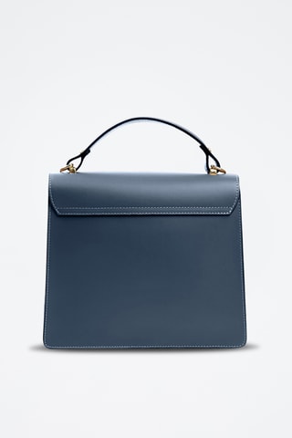 Borsa a mano in pelle - Navy