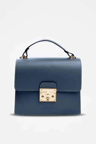 Borsa a mano in pelle - Navy
