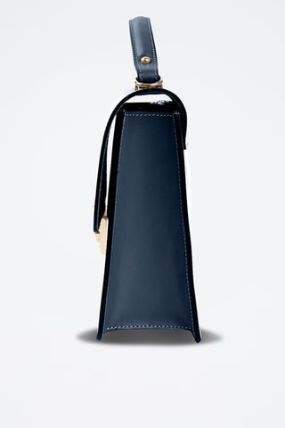 Borsa a mano in pelle - Navy