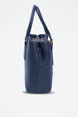 Borsa a mano in pelle - Navy