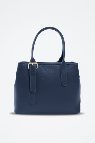 Borsa a mano in pelle - Navy