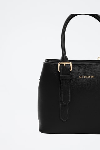 Borsa a mano in pelle - Nero