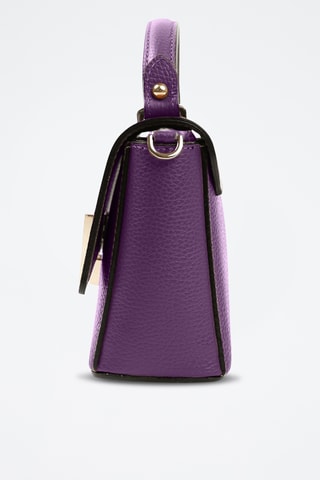 Borsa a mano in pelle Fegana - Viola
