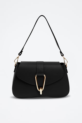 Borsa a spalla in pelle - Nero