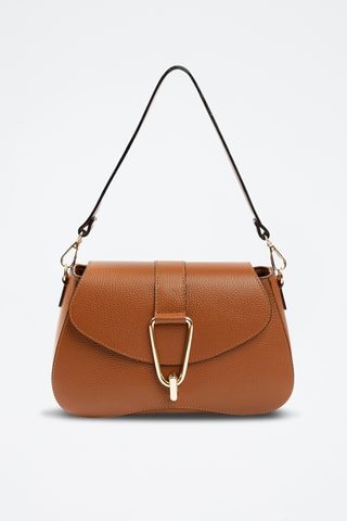 Borsa a spalla in pelle - Marrone