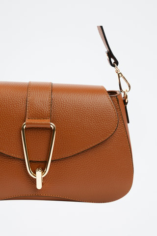 Borsa a spalla in pelle - Marrone