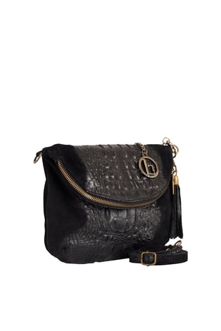 Bandolera de piel Endine - Negro