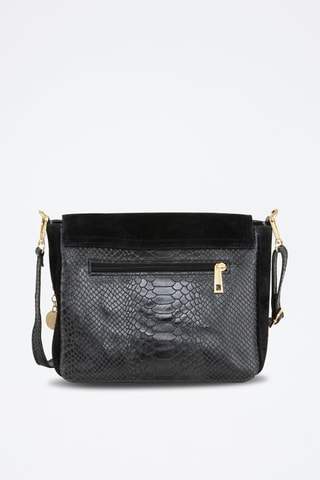 Bandolera de piel Dergano - Negro
