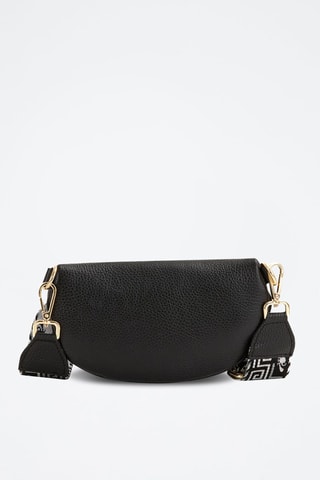 Bandolera de piel Irpino  - Negro