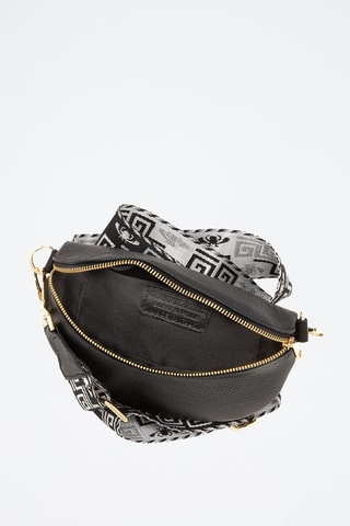 Bandolera de piel Irpino  - Negro