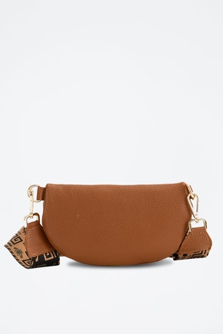 Bandolera de piel Irpino  - Marrón