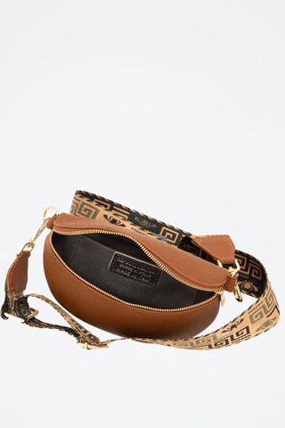 Bandolera de piel Irpino  - Marrón