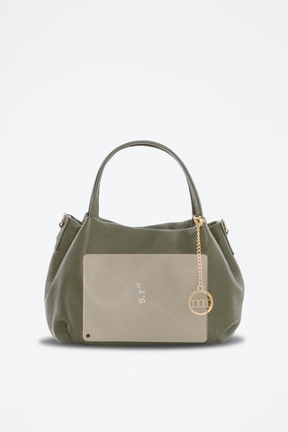 Borsa a mano in pelle - Verde