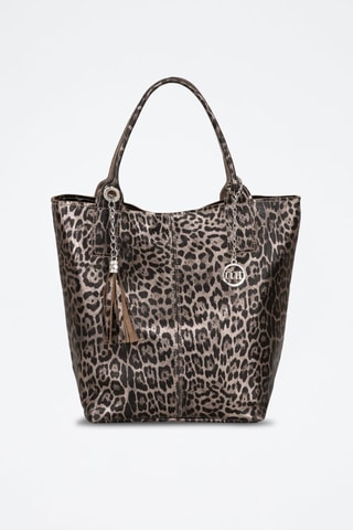 Bolso shopper de piel Barozzi - Marrón