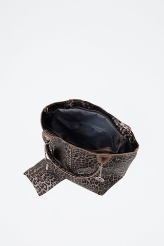 Bolso shopper de piel Barozzi - Marrón
