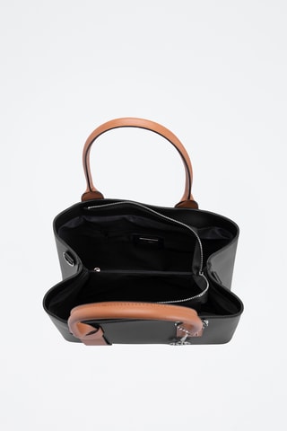 Borsa a mano in pelle Argonne - Nero