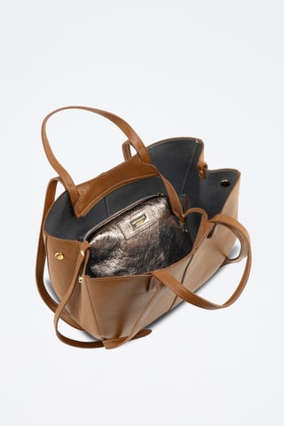 Borsa a mano in pelle Bertelli - Marrone