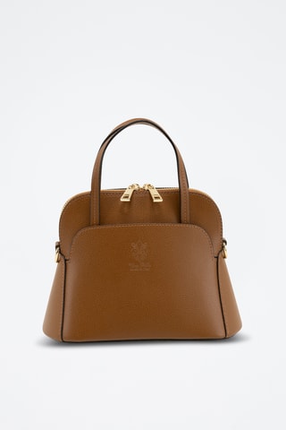 Borsa a mano in pelle Bozzone - Marrone