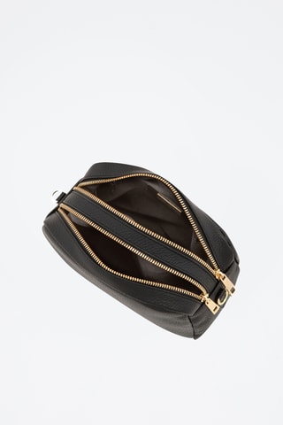 Bandolera de piel Astolfo - Negro