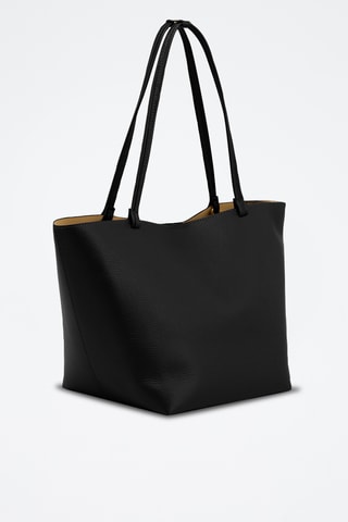 Bolso shopper de piel Ledro - Negro