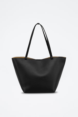 Bolso shopper de piel Ledro - Negro