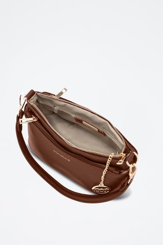 Bandolera de piel Bardolino - Marrón