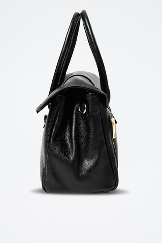 Borsa a mano in pelle Venosta - Nero