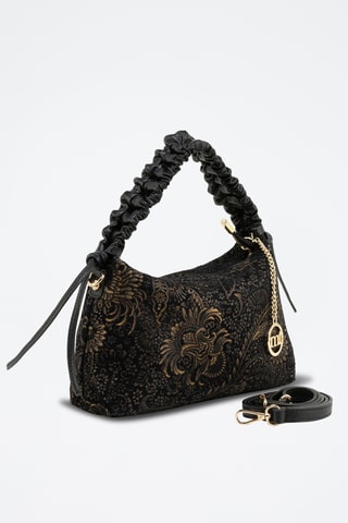 Bolso de nobuk Daverio - Negro