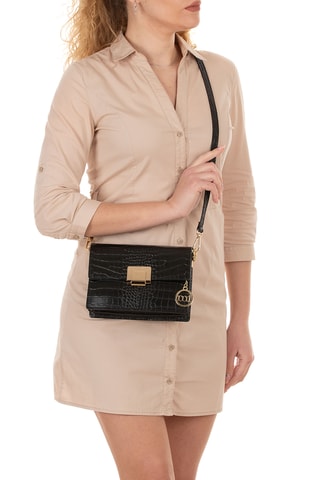Bolso de piel Velletri - Negro