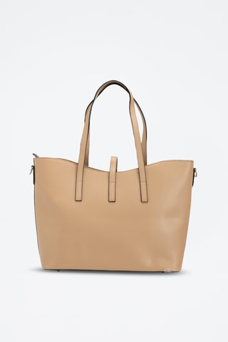 Bolso shopper de piel Parma - Beige