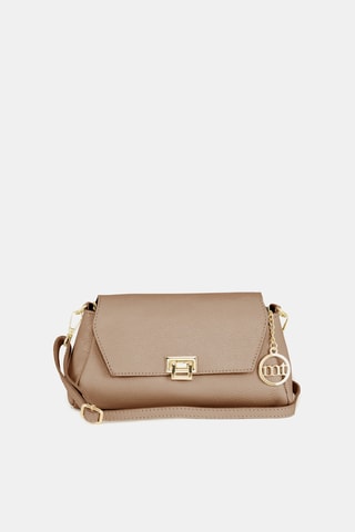 Bandolera de piel Berbera - Beige