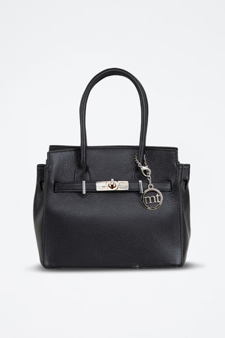Borsa a mano in pelle Fraccaroli - Nero