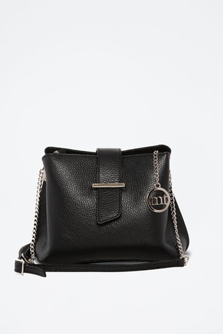 Bandolera de piel Frascati - Negro