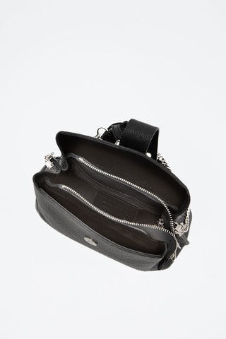 Bandolera de piel Frascati - Negro