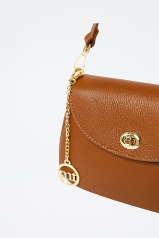 Bandolera de piel Evaristo - Marrón