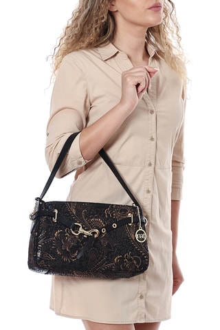 Bolso de piel Caronti - Negro