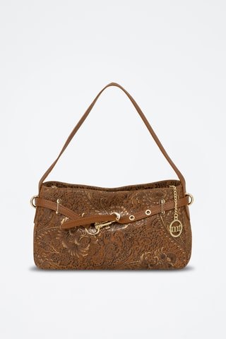 Bolso de piel Caronti - Marrón