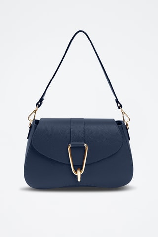 Borsa a spalla in pelle - Navy