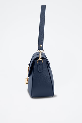Borsa a spalla in pelle - Navy